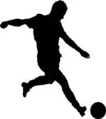 Soccer Player Clipart Black And White | Free download on ClipArtMag