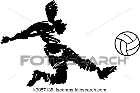 450x301 Clip Art Of Soccer Player Shooting In Black And White K3057136