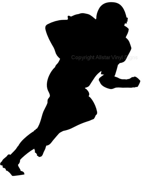 500x622 Football Black And White Football Player Clip Art Black And White