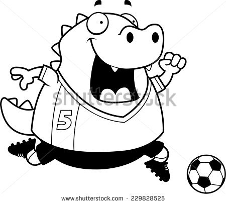 450x406 Lizard Clipart Soccer Player
