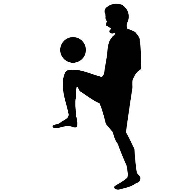 660x660 Soccer Player Silhouette