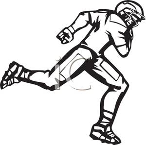 300x296 Animated Football Player Clipart