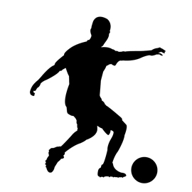 270x270 Soccer Player Silhouette 01 Stencil Free Stencil Gallery