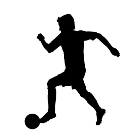 270x270 Soccer Player Silhouette 02 Stencil Free Stencil Gallery