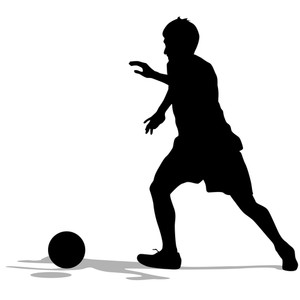 300x300 Sketch Of Soccer Players Preparing For Free Kick. Vector
