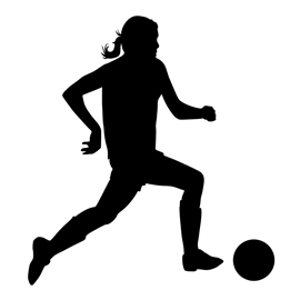 270x270 Soccer Player Silhouette 03 Stencil Free Stencil Gallery