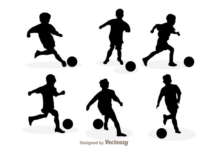 700x490 Soccer Silhouette Vector Free