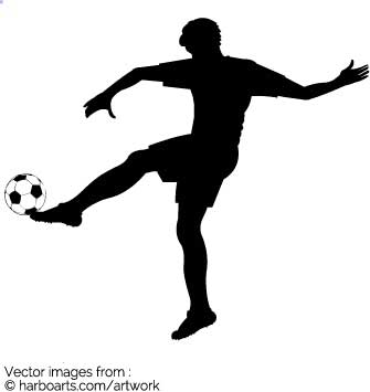 335x355 Download Soccer Player Kicking Football