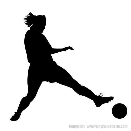 500x500 Soccer Player Silhouettes Soccer Decor