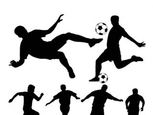 310x233 Soccer Player Silhouette Free Vectors Ui Download