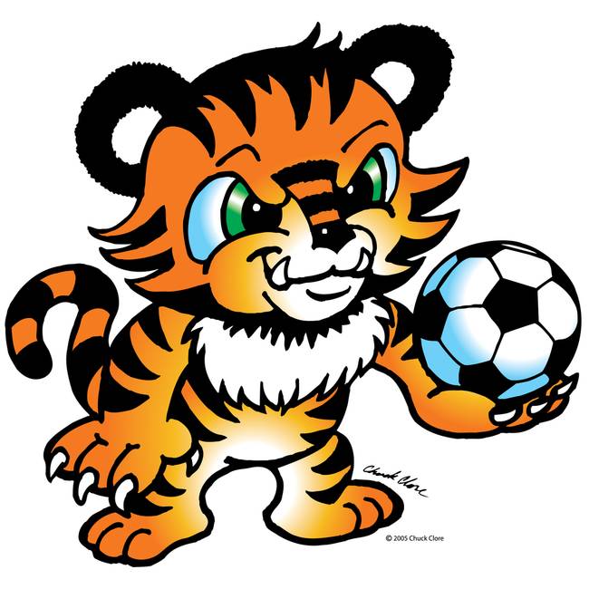 650x650 Tiger Clipart Soccer