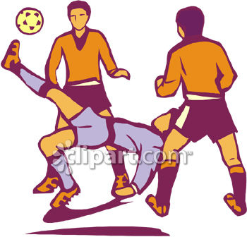 350x336 Playing Soccer Clipart