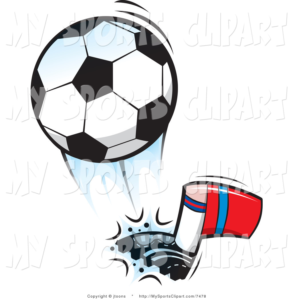 1024x1044 Soccer Ball Being Kicked Goal Cartoon