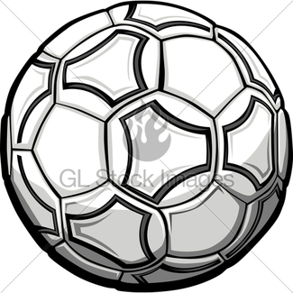 325x325 Soccer Ball Ornate Graphic Vector Template Gl Stock Images