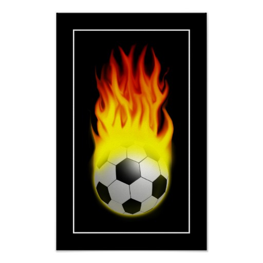 512x512 Hot Soccer Ball On Fire