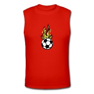 190x190 Shop Cartoon Soccer Ball In Flames T Shirts Online Spreadshirt