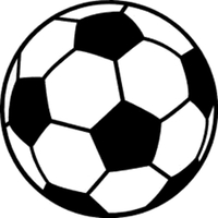 200x200 Soccer Ball Flames Decal