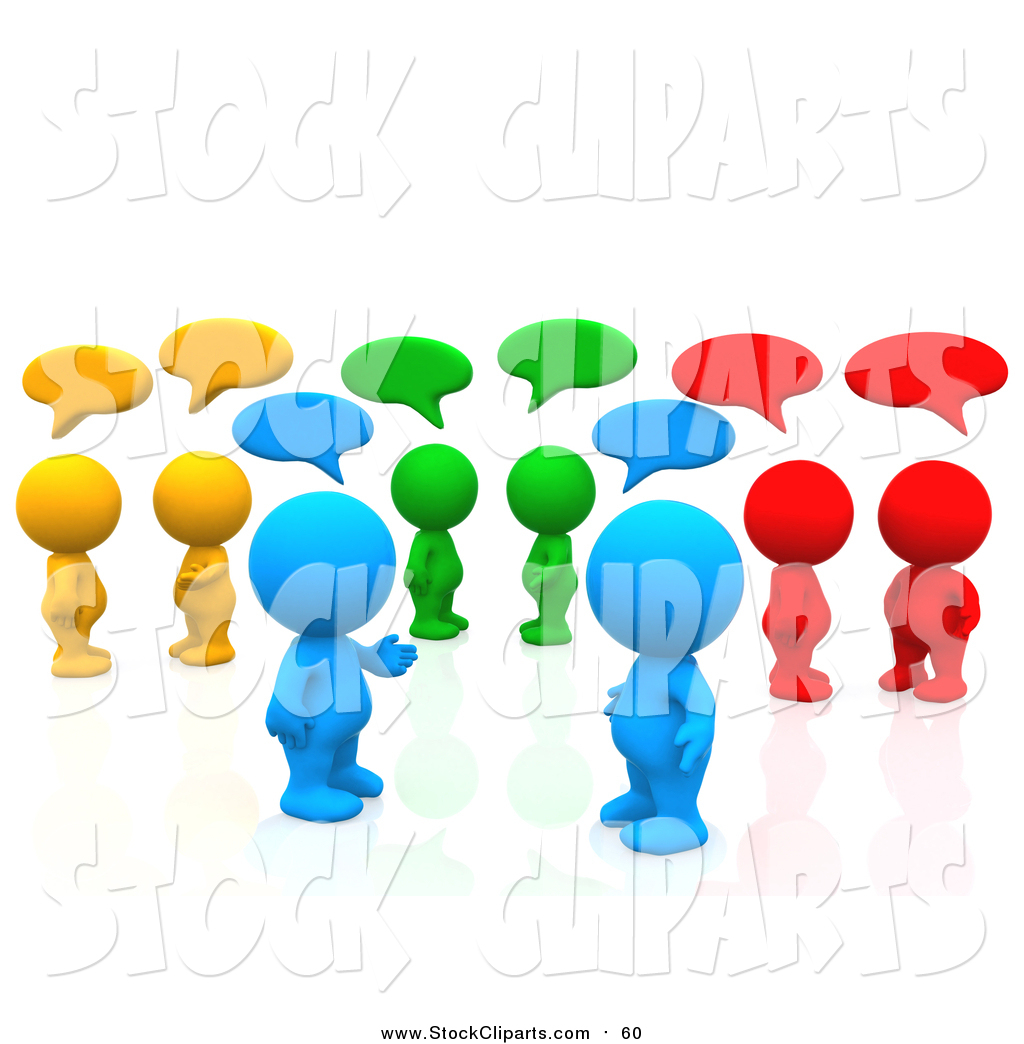 1024x1044 Clip Art Of A 3d Group Of Colorful People Chatting In A Social