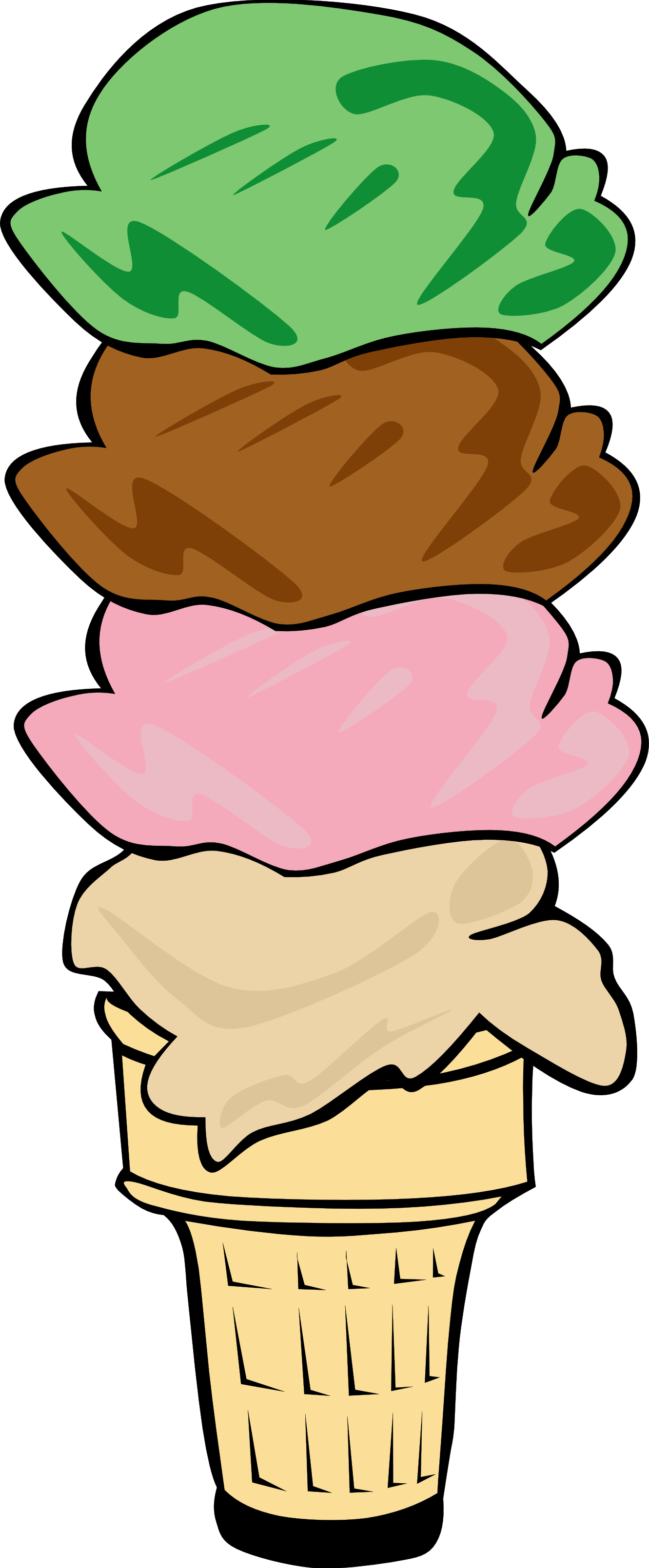 1331x3217 Best Ice Cream Social Clip Art