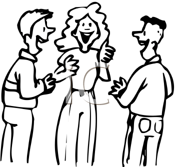 350x334 Socializing With Friends Clipart