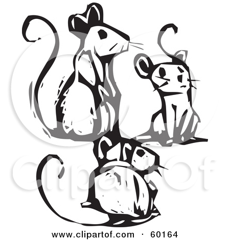 450x470 Three Mice Clipart
