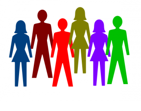 288x227 Clipart Of People Socializing