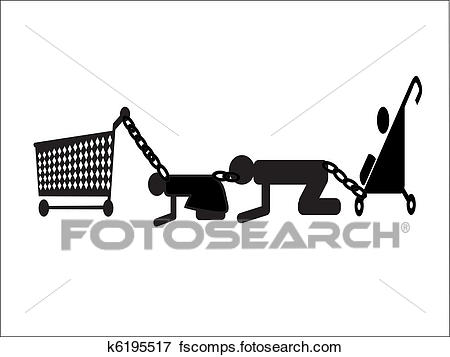 450x357 Clip Art Of Shopping Cart,consumer Society K6195517
