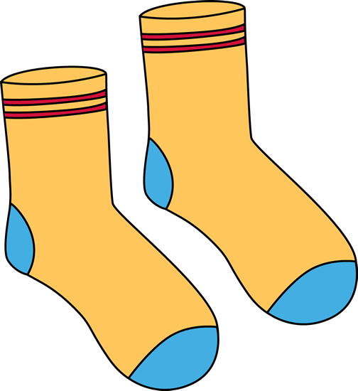 504x550 Pair Of Yellow Socks Clip Art