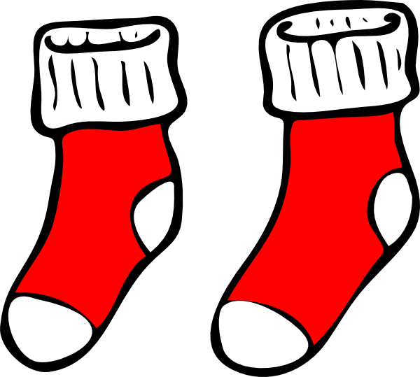 600x539 Red Socks Clip Art