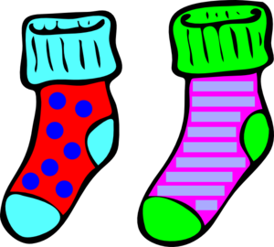 300x270 Socks Clip Art