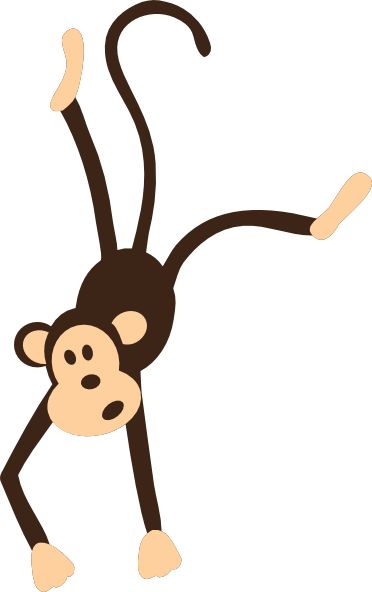 372x592 Monkey Face Monkey Clip Art Hanging Monkey Clip Art Vector 2