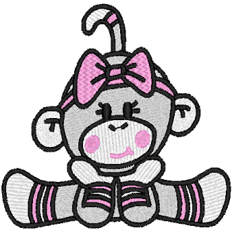 338x338 Purple Clipart Sock Monkey