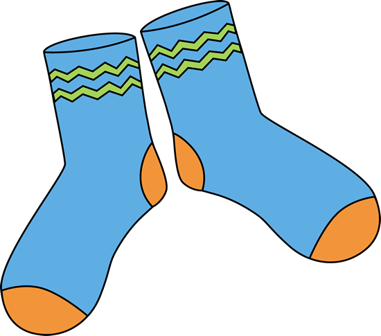 550x485 Pair Of Blue Socks Clip Art