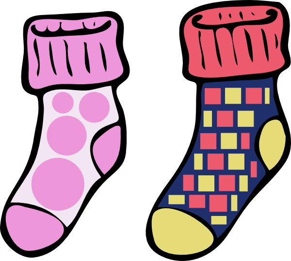 600x539 Socks8 Clip Art