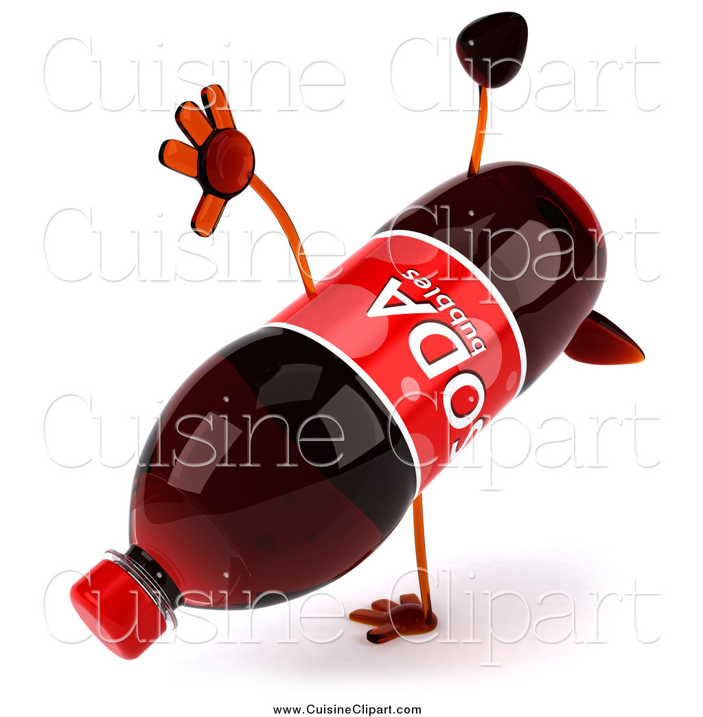 1024x1044 Cuisine Clipart Of A 3d Soda Bottle Character Performing A Hand