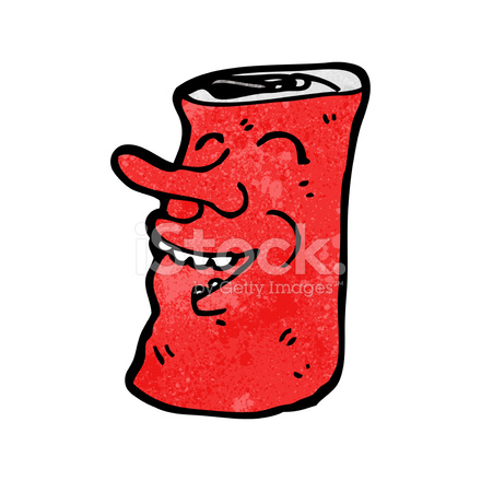 440x440 Soda Can Cartoon Character Stock Vector