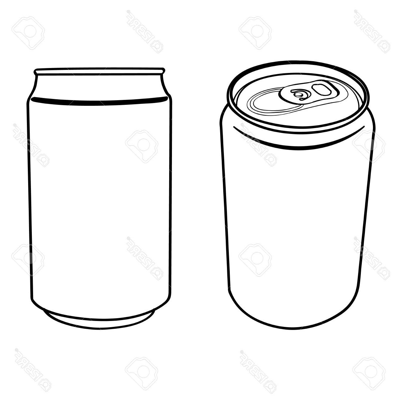 1300x1300 Top 10 Beverage Can Outline Vector Stock Soda Beer Photos