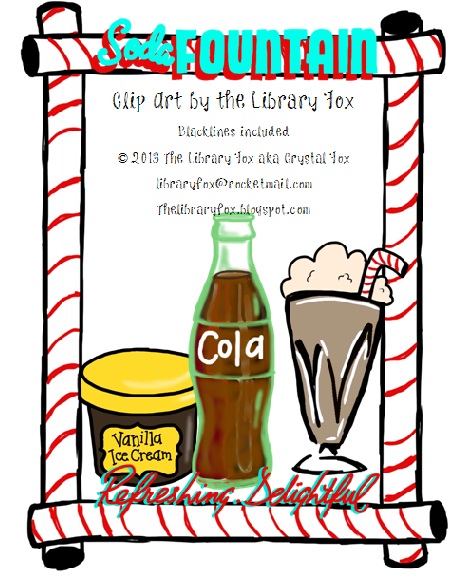 467x581 The Libraryfox Soda Fountain Clip Art And I Have My Internet Back!