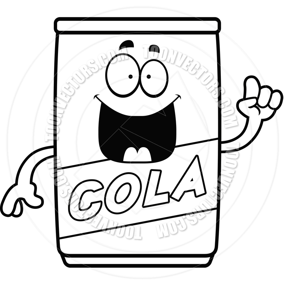 940x940 Cola Clipart Black And White