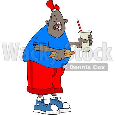 400x400 Clipart Chubby White Boy Holding A Fountain Soda