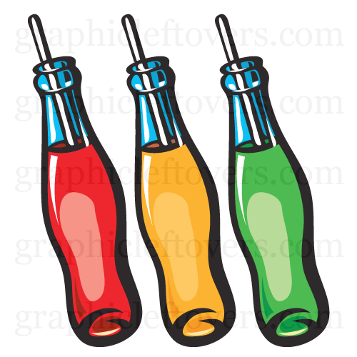 500x500 Soda Pop Bottle Clipart