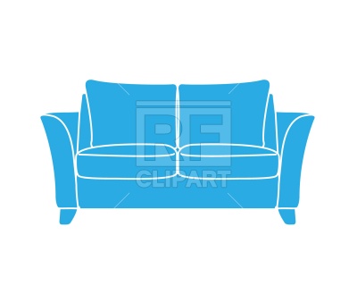 400x320 Furniture, Sofa Free Vector Clip Art Image
