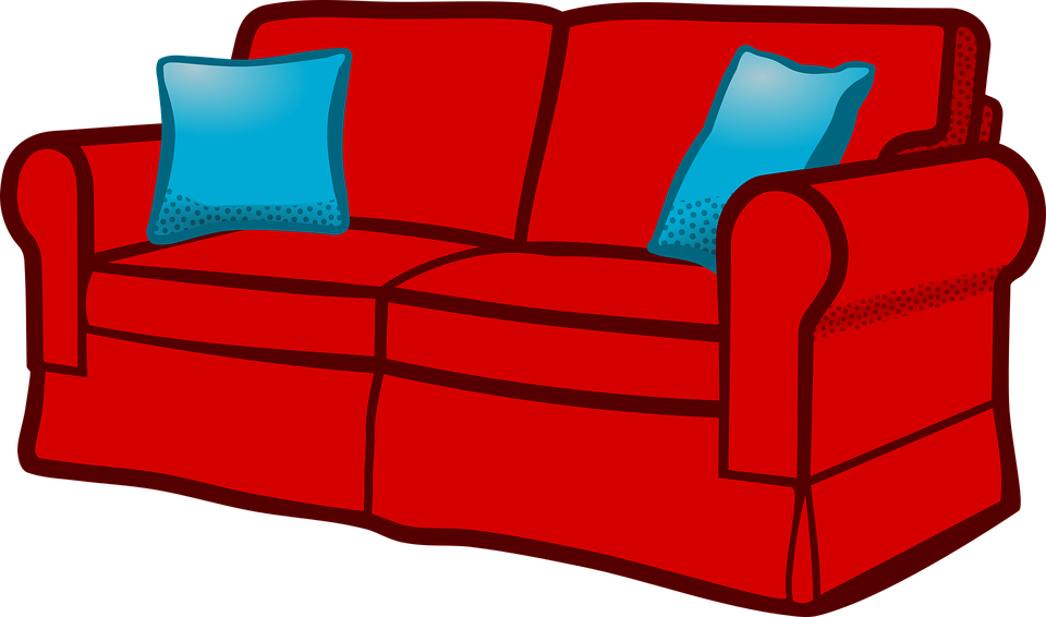 960x566 Sofa Clipart Vector