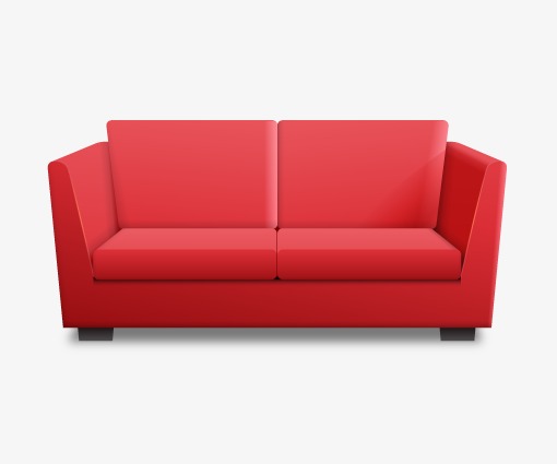 510x425 Red Sofa Icon, Web Material, Pattern, Flat Icons Png Image