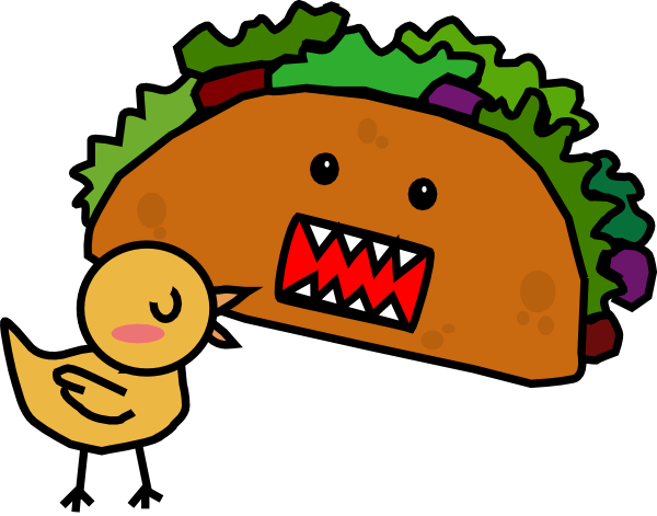 600x471 Taco Black And White Clipart