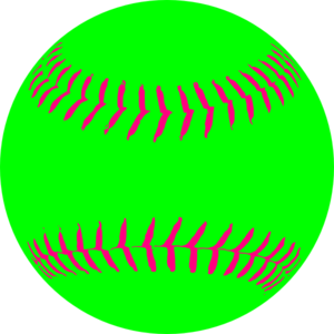 300x300 Green Softball Clip Art