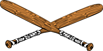 361x180 Bat Clipart Softball Equipment