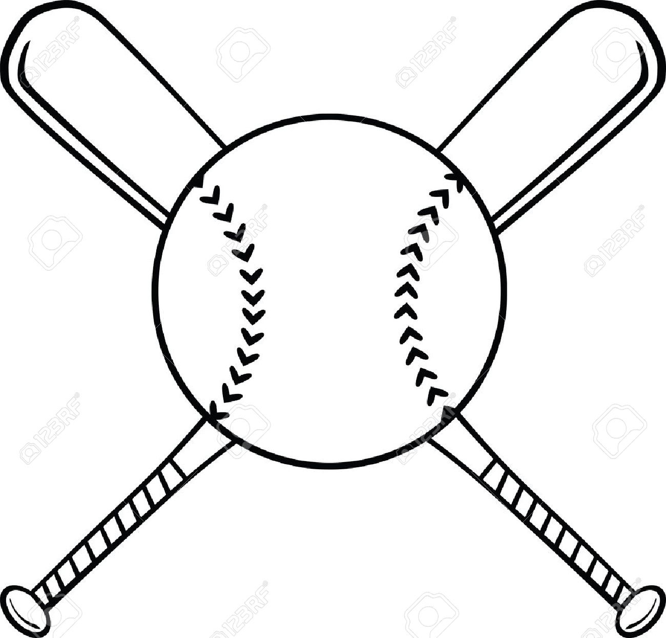 1300x1244 Crossed Baseball Bats Clipart Black And White Letters Example