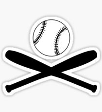 210x230 Crossed Bats Stickers Redbubble