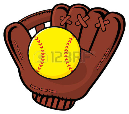 450x399 Glove Clipart Softball Bat